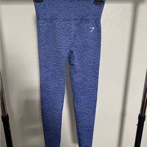 Gymshark Blue Patterned Leggings